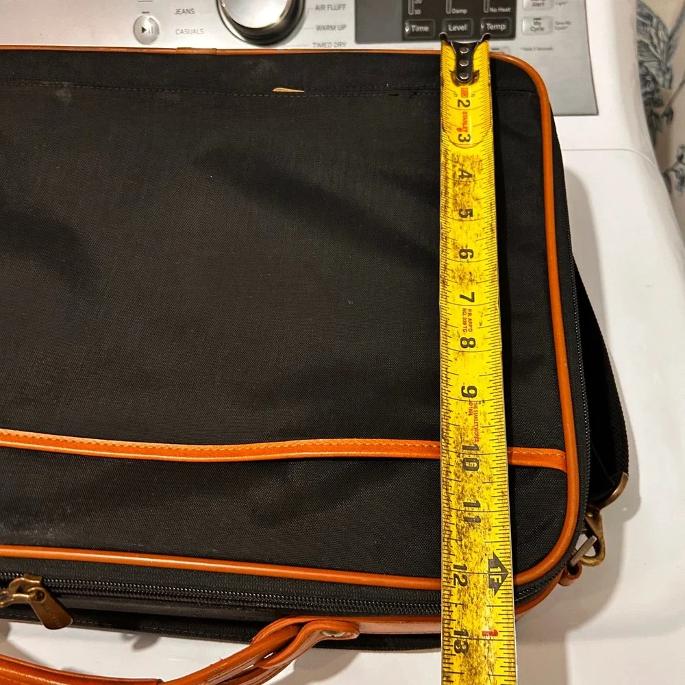 Hartmann Briefcase Leather Trim Messenger Laptop Bag‎ Shoulder Strap Heritage
